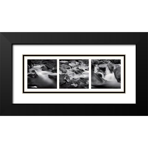 Eaux vives Black Modern Wood Framed Art Print with Double Matting by Poli, Jean-Philippe