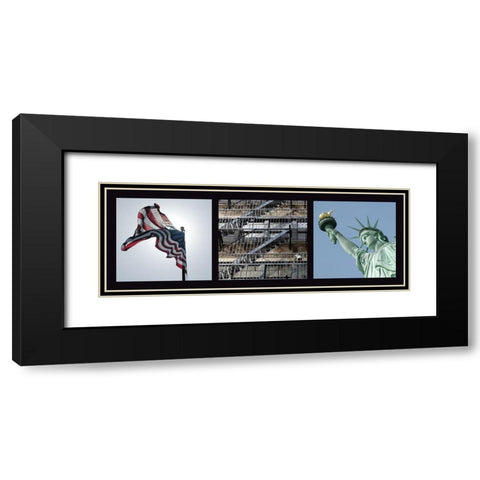 New York  Black Modern Wood Framed Art Print with Double Matting by Pinsard, Laurent