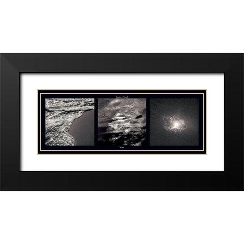 Eau Black Modern Wood Framed Art Print with Double Matting by Pinsard, Laurent