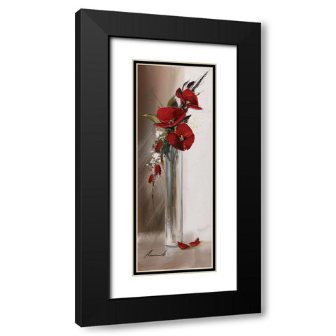 Hauteurs florales II Black Modern Wood Framed Art Print with Double Matting by Tramoni, Oliver