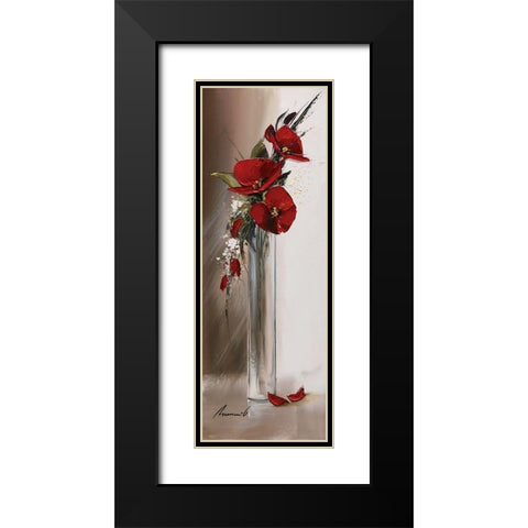 Hauteurs florales II Black Modern Wood Framed Art Print with Double Matting by Tramoni, Oliver