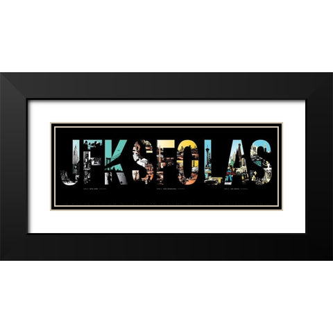 Flycityflash.US Black Modern Wood Framed Art Print with Double Matting by Lile, Oliver