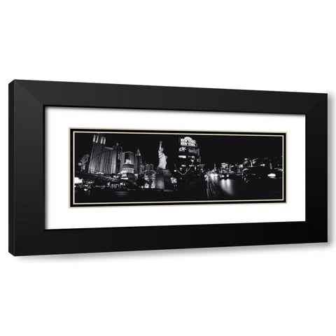 Vegas I Black Modern Wood Framed Art Print with Double Matting by Callu, Frederique