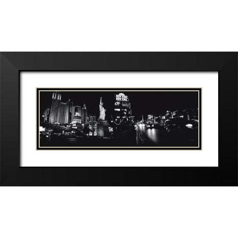 Vegas I Black Modern Wood Framed Art Print with Double Matting by Callu, Frederique