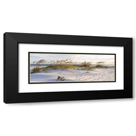 Plage 11 Black Modern Wood Framed Art Print with Double Matting by Braun Studio