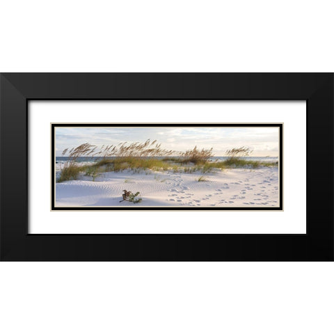 Plage 11 Black Modern Wood Framed Art Print with Double Matting by Braun Studio
