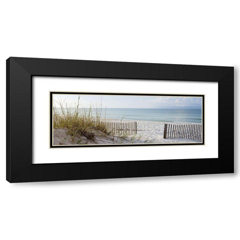 Plage 12 Black Modern Wood Framed Art Print with Double Matting by Braun Studio