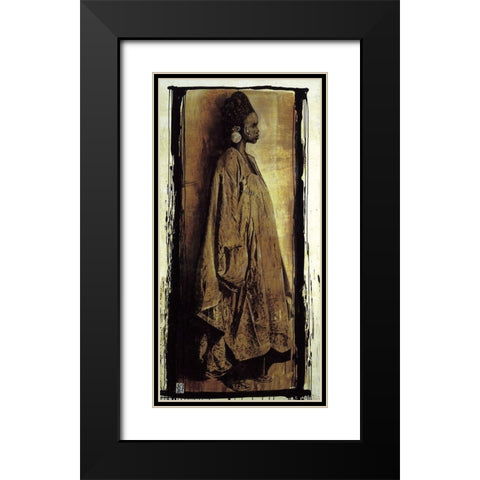 La fille du chef Black Modern Wood Framed Art Print with Double Matting by Arietti, Fabienne