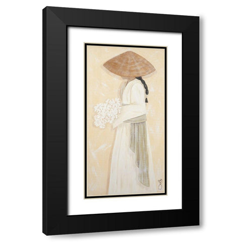 La mariee Black Modern Wood Framed Art Print with Double Matting by Dothy