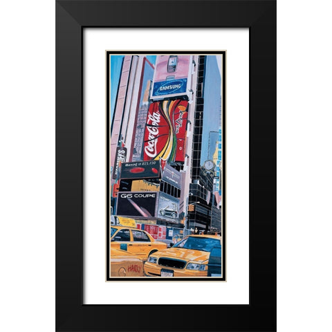 Pontiac Black Modern Wood Framed Art Print with Double Matting by Toque, Harry