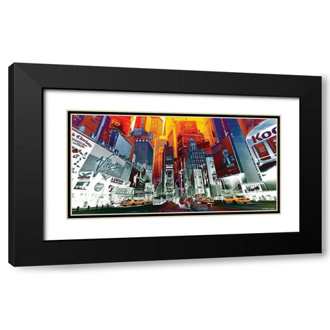 NY Perspective Black Modern Wood Framed Art Print with Double Matting by Marcus