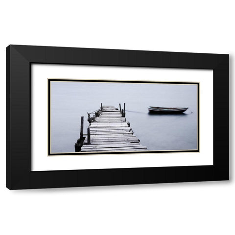 Ponton Black Modern Wood Framed Art Print with Double Matting by Braun Studio