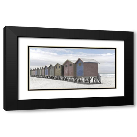 Plage 2 Black Modern Wood Framed Art Print with Double Matting by Braun Studio