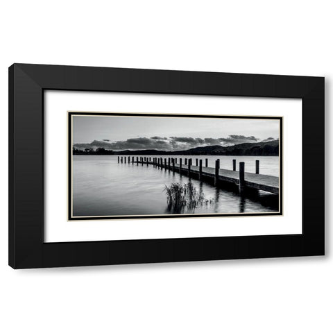 Ponton 3 Black Modern Wood Framed Art Print with Double Matting by Braun Studio
