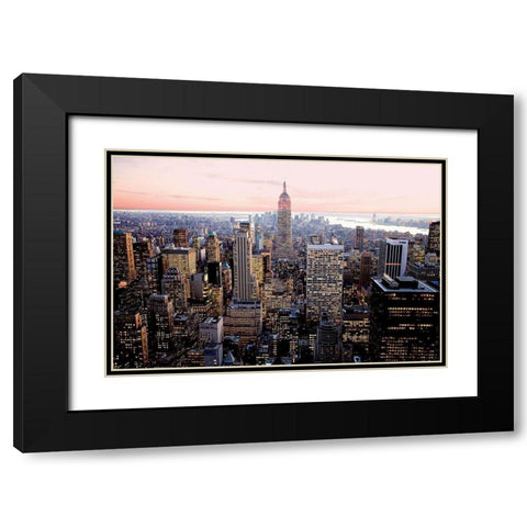 Red Empire Black Modern Wood Framed Art Print with Double Matting by Setboun, Michel