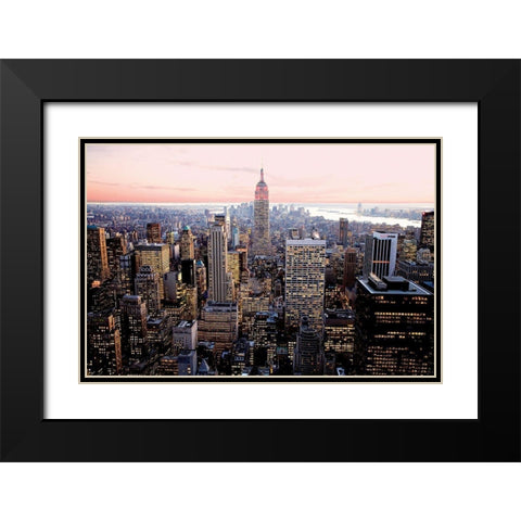 Red Empire Black Modern Wood Framed Art Print with Double Matting by Setboun, Michel