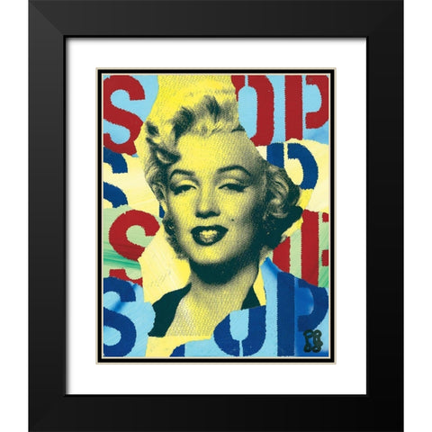 Stop Black Modern Wood Framed Art Print with Double Matting by Raynal, Paul