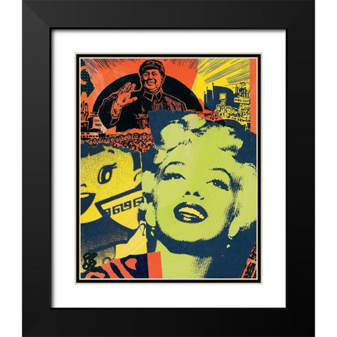 Avenir radieux Black Modern Wood Framed Art Print with Double Matting by Raynal, Paul