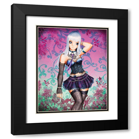 Loligoth Black Modern Wood Framed Art Print with Double Matting by Zuleta, Miguel