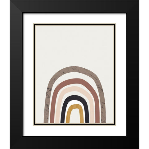 Bohemia 4 Black Modern Wood Framed Art Print with Double Matting by BRAUN Studio