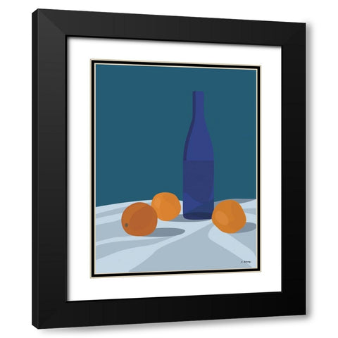 Dubussy - Orangeade Black Modern Wood Framed Art Print with Double Matting by Dubussy