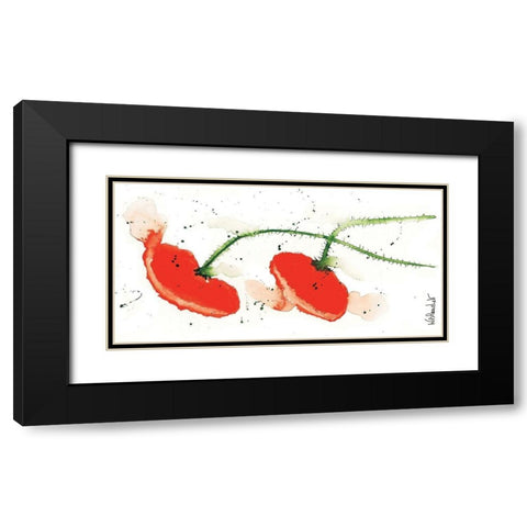 Parade coquelicots I Black Modern Wood Framed Art Print with Double Matting by Blanchet, Karl