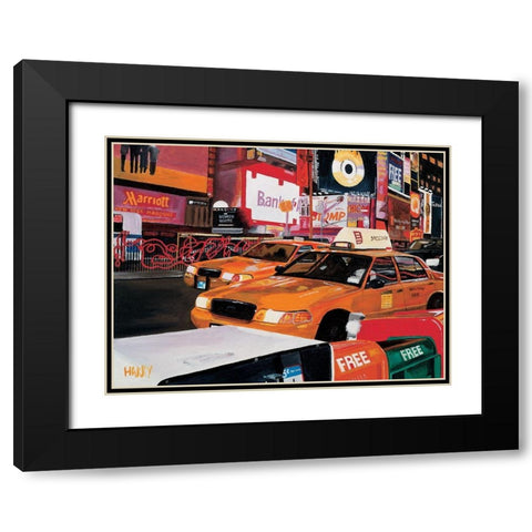 Marriott Black Modern Wood Framed Art Print with Double Matting by Toque, Harry