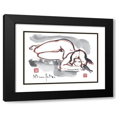 Loeren Black Modern Wood Framed Art Print with Double Matting by Bonnefoit, Alain