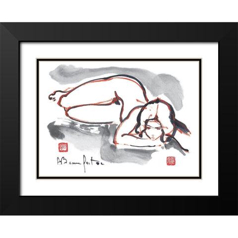 Loeren Black Modern Wood Framed Art Print with Double Matting by Bonnefoit, Alain