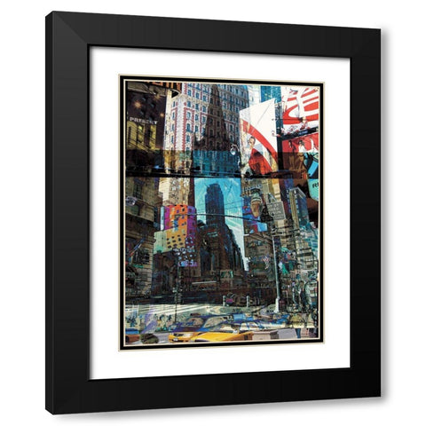 NYC Black Modern Wood Framed Art Print with Double Matting by Bouteiller, Cedric
