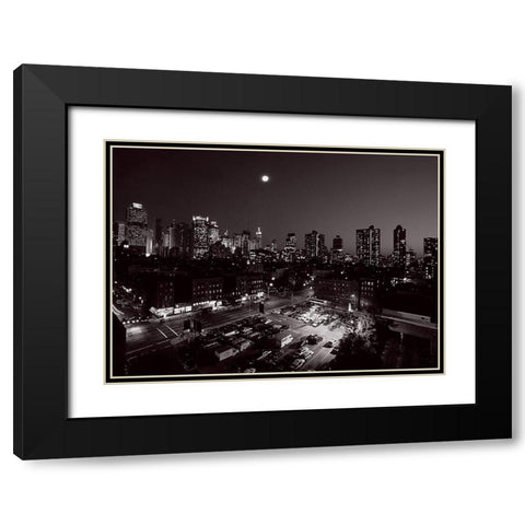 Parking dans Hells Kitchen Black Modern Wood Framed Art Print with Double Matting by Setboun, Michel