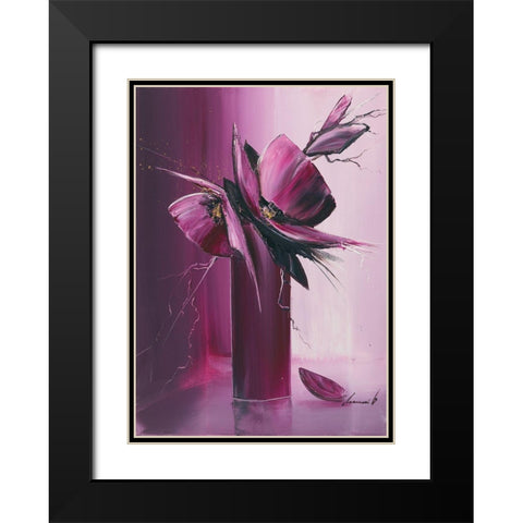 Envol  Black Modern Wood Framed Art Print with Double Matting by Tramoni, Oliver