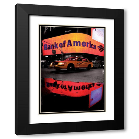 Bank of America  Black Modern Wood Framed Art Print with Double Matting by Setboun, Michel