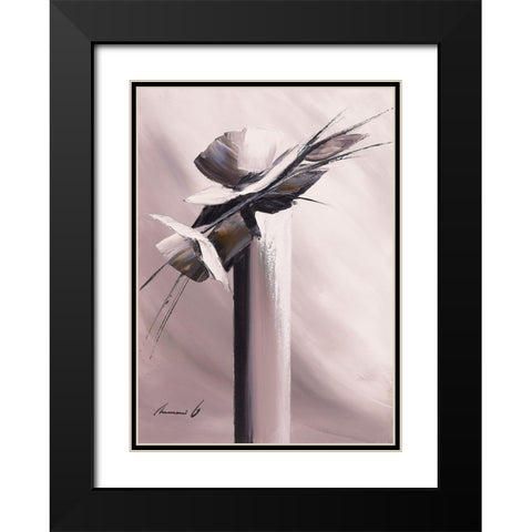 Harmonie en gris I Black Modern Wood Framed Art Print with Double Matting by Tramoni, Oliver