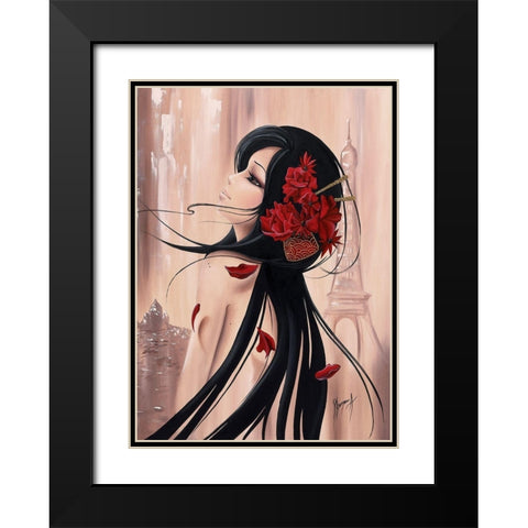 Lilou Paris et romance I Black Modern Wood Framed Art Print with Double Matting by Rhumeur, Aurelie