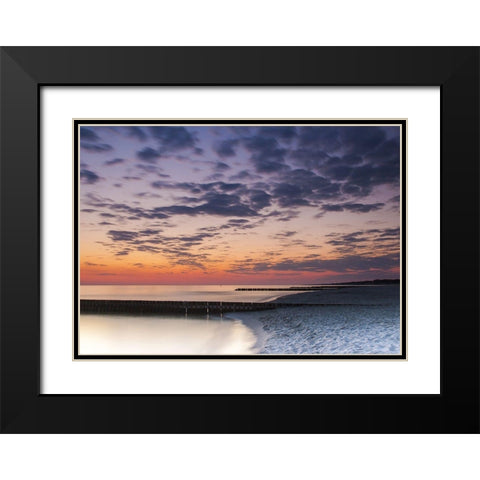 Ponton 2 Black Modern Wood Framed Art Print with Double Matting by Braun Studio