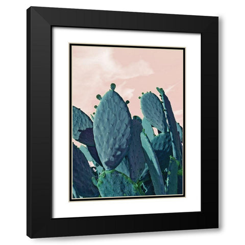 Figuiers Barbarie Black Modern Wood Framed Art Print with Double Matting by Braun Studio