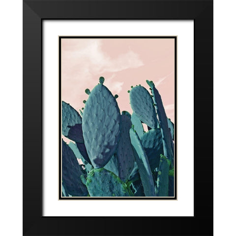 Figuiers Barbarie Black Modern Wood Framed Art Print with Double Matting by Braun Studio