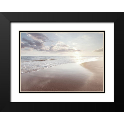 Bord de mer 2 Black Modern Wood Framed Art Print with Double Matting by BRAUN Studio
