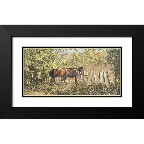 Conversation Black Modern Wood Framed Art Print with Double Matting by Adamov, Alexey
