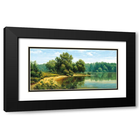 Russian Landscapes I Black Modern Wood Framed Art Print with Double Matting by Priscepa, Igor
