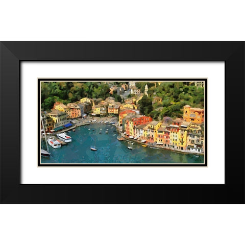 I Like Italy so much II Black Modern Wood Framed Art Print with Double Matting by Medeiros, Celito