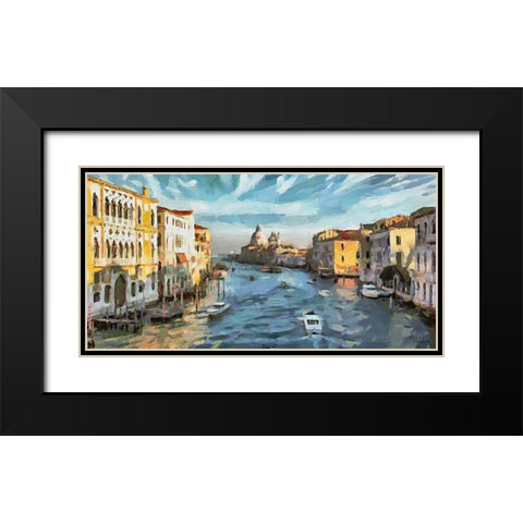 I Like Italy so much III Black Modern Wood Framed Art Print with Double Matting by Medeiros, Celito