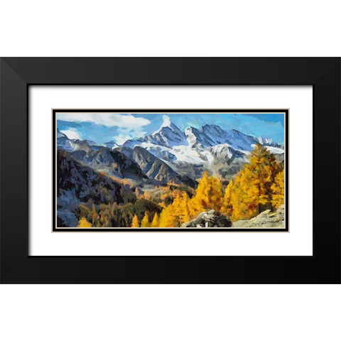 I Like Italy so much V Black Modern Wood Framed Art Print with Double Matting by Medeiros, Celito