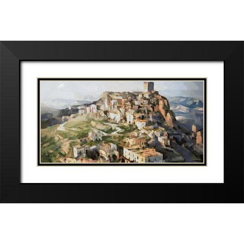 I Like Italy so much VII Black Modern Wood Framed Art Print with Double Matting by Medeiros, Celito