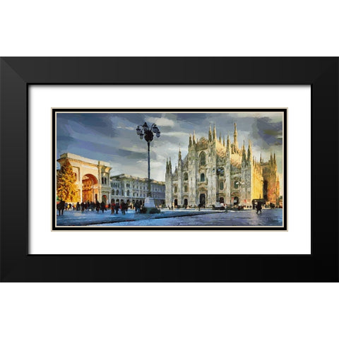 I Like Italy so much VIII Black Modern Wood Framed Art Print with Double Matting by Medeiros, Celito