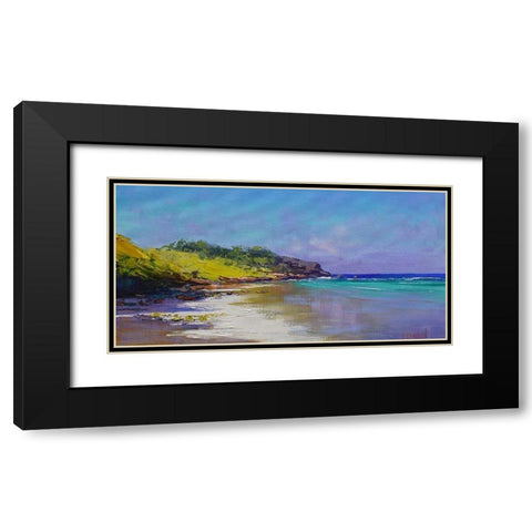 Beach Colours Black Modern Wood Framed Art Print with Double Matting by Gercken, Graham