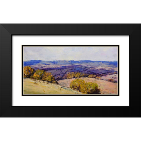 Cloud Shadows Black Modern Wood Framed Art Print with Double Matting by Gercken, Graham