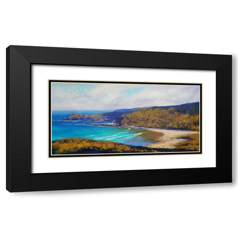 East Coast Australia Black Modern Wood Framed Art Print with Double Matting by Gercken, Graham