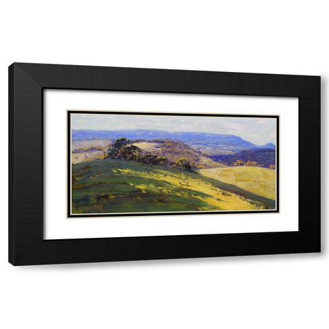 Kanimba Valley Black Modern Wood Framed Art Print with Double Matting by Gercken, Graham